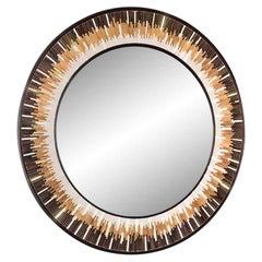 Piaggi Supernova Glass Mosaic Round Mirror 120cm
