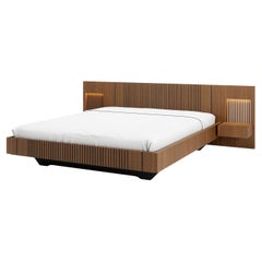 Piana 173cm Bett mit Schubladen und Leuchten