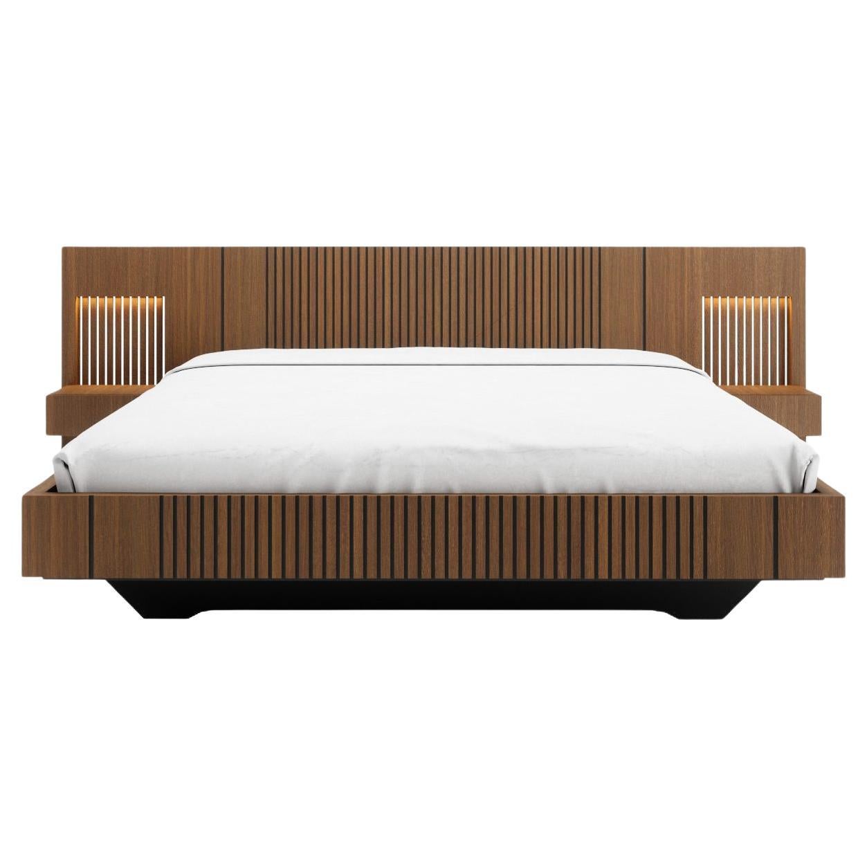 Piana 193cm Size Bed with 2 Drawers Without Leds For Sale