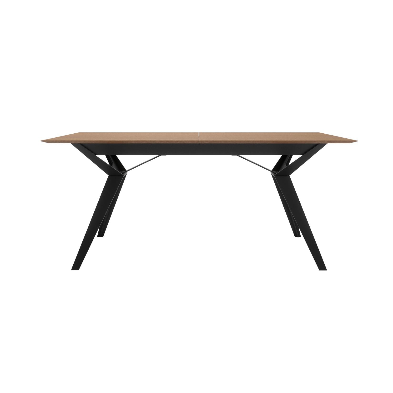 Scandinavian Modern Piana Table Butterfly Leaf Extensions For Sale