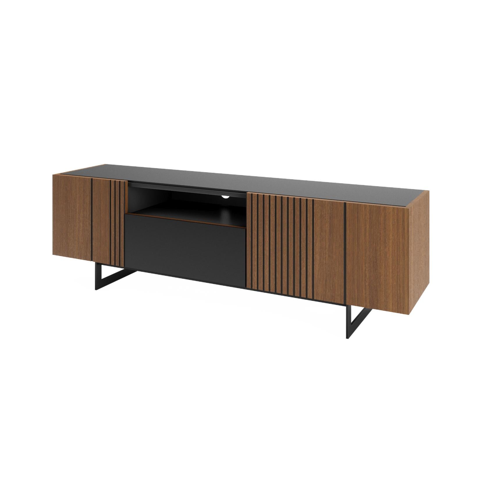 Contemporary Piana TV Stand 2 Doors 1 Drawer For Sale