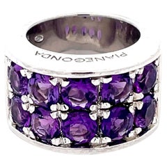 Pianegonda Purple Amethyst Ring in Sterling Silver