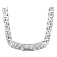 Pianegonda Collier d'identité lourde en argent sterling CA010674