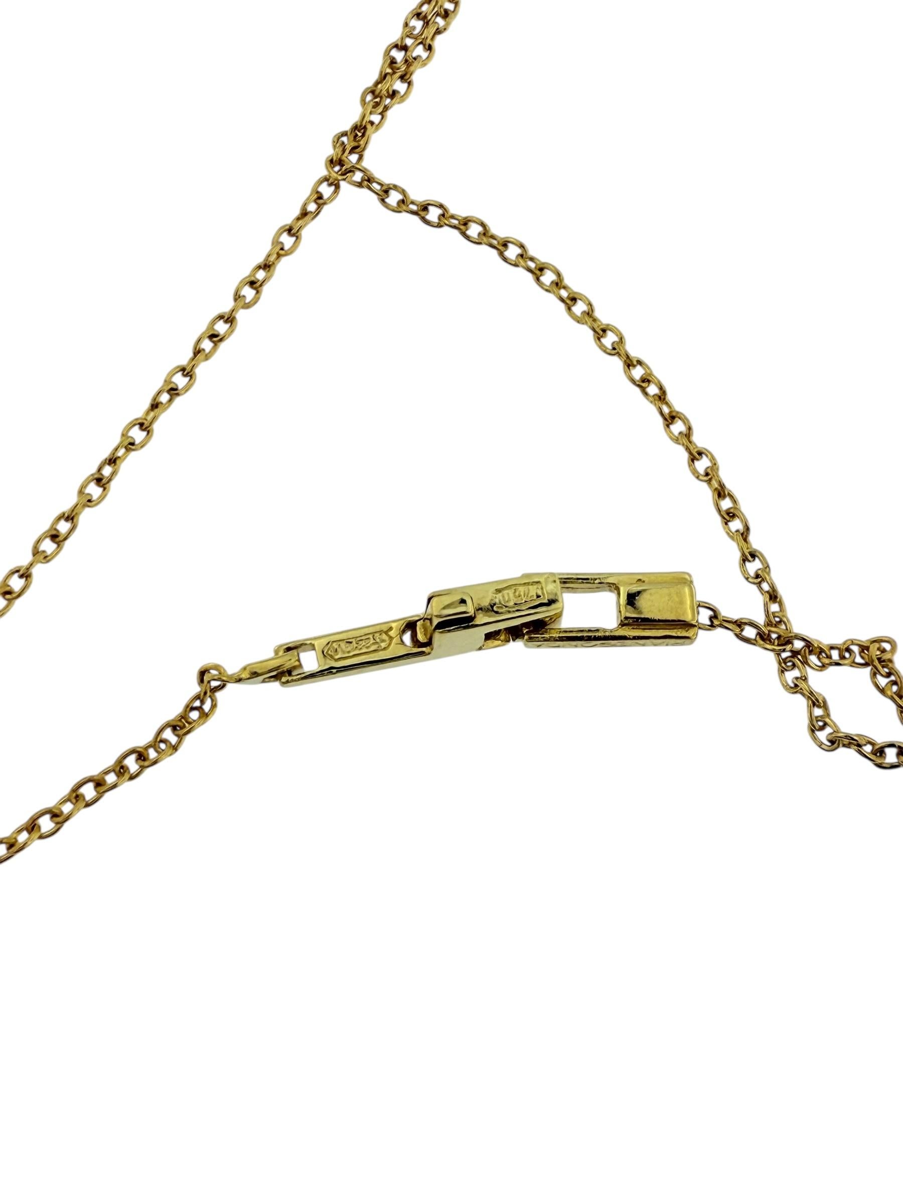 Pianegonda Herz-Halskette aus Gelbgold mit Diamanten im Angebot 4