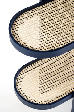 Piani Bookshelf Steel blue, by Patricia Urquiola for Editions Milano