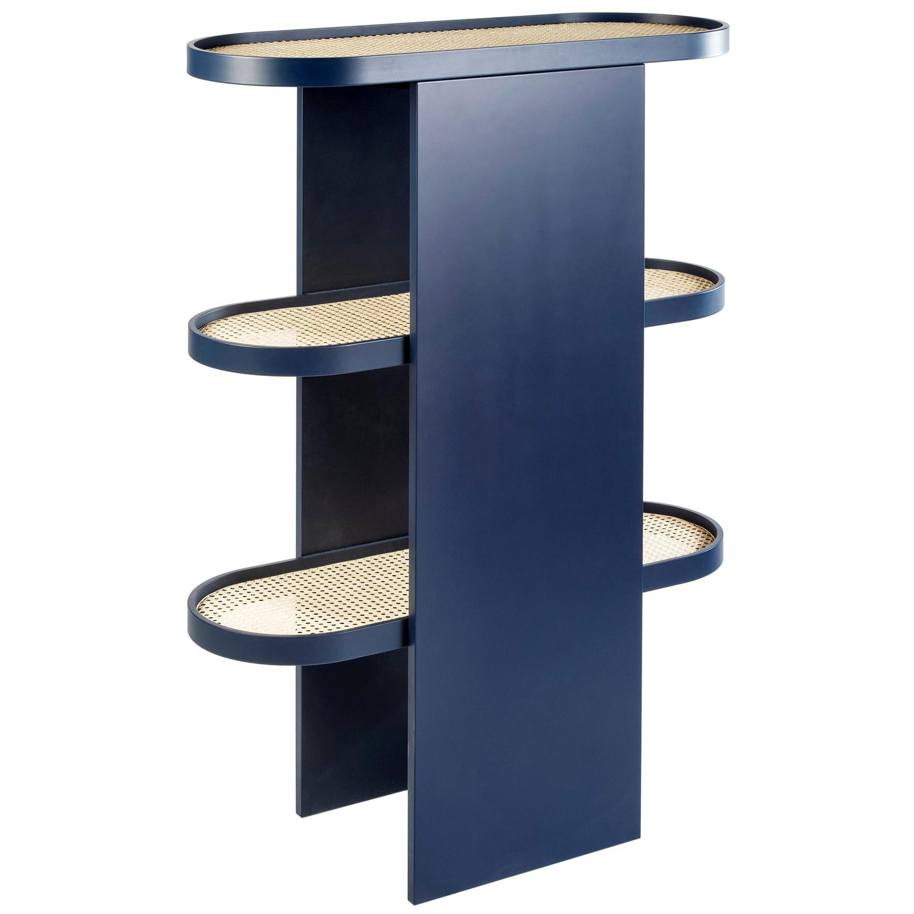 Piani Bookshelf Steel blue, by Patricia Urquiola for Editions Milano For Sale