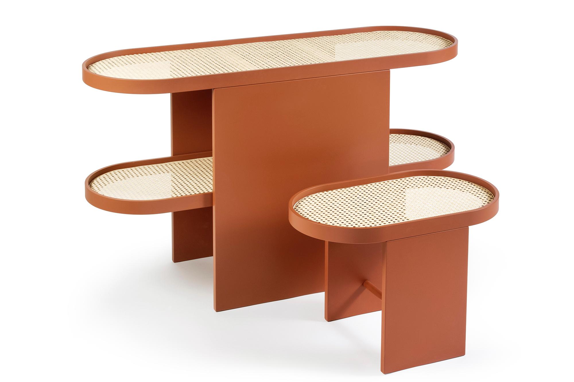 Italian Piani Side Table Copper, by Patricia Urquiola for Editions Milano For Sale