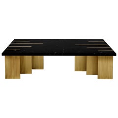 Tavolino Pianist, Nero Marquina Brass, InsidherLand by Joana Santos Barbosa