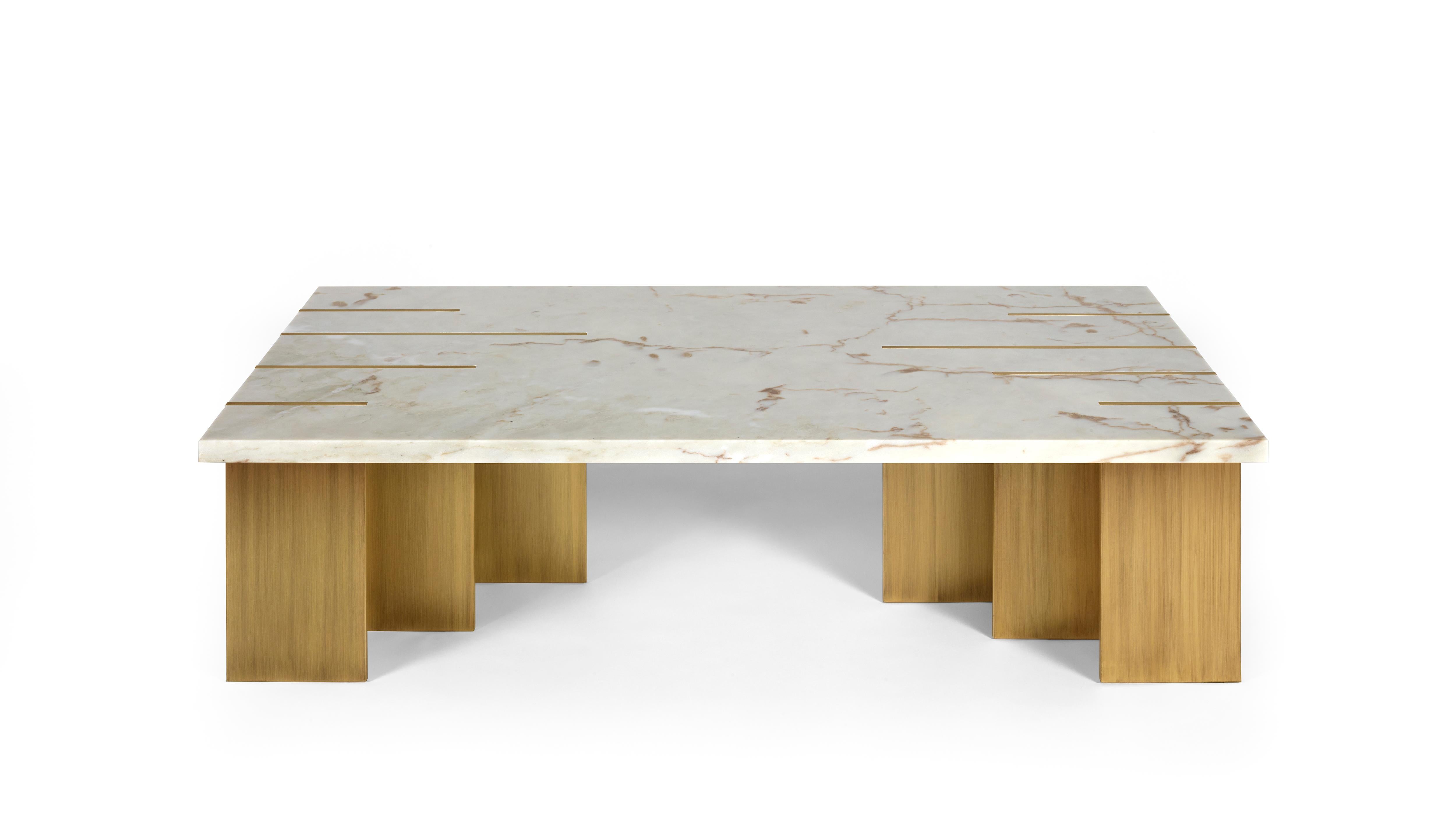 Post-Modern Pianist Estremoz Marble Coffee Table by InsidherLand For Sale