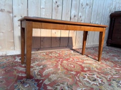Piano bench – Art Deco period – Stained wood & Skai