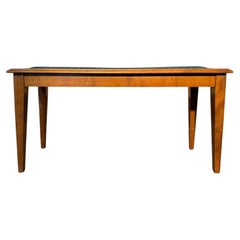 Piano bench – Art Deco period – Stained wood & Skai