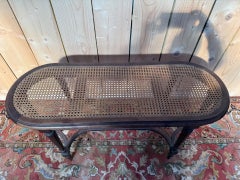Piano Bench – Louis XVI Style – Six Tapered Feet – Caning