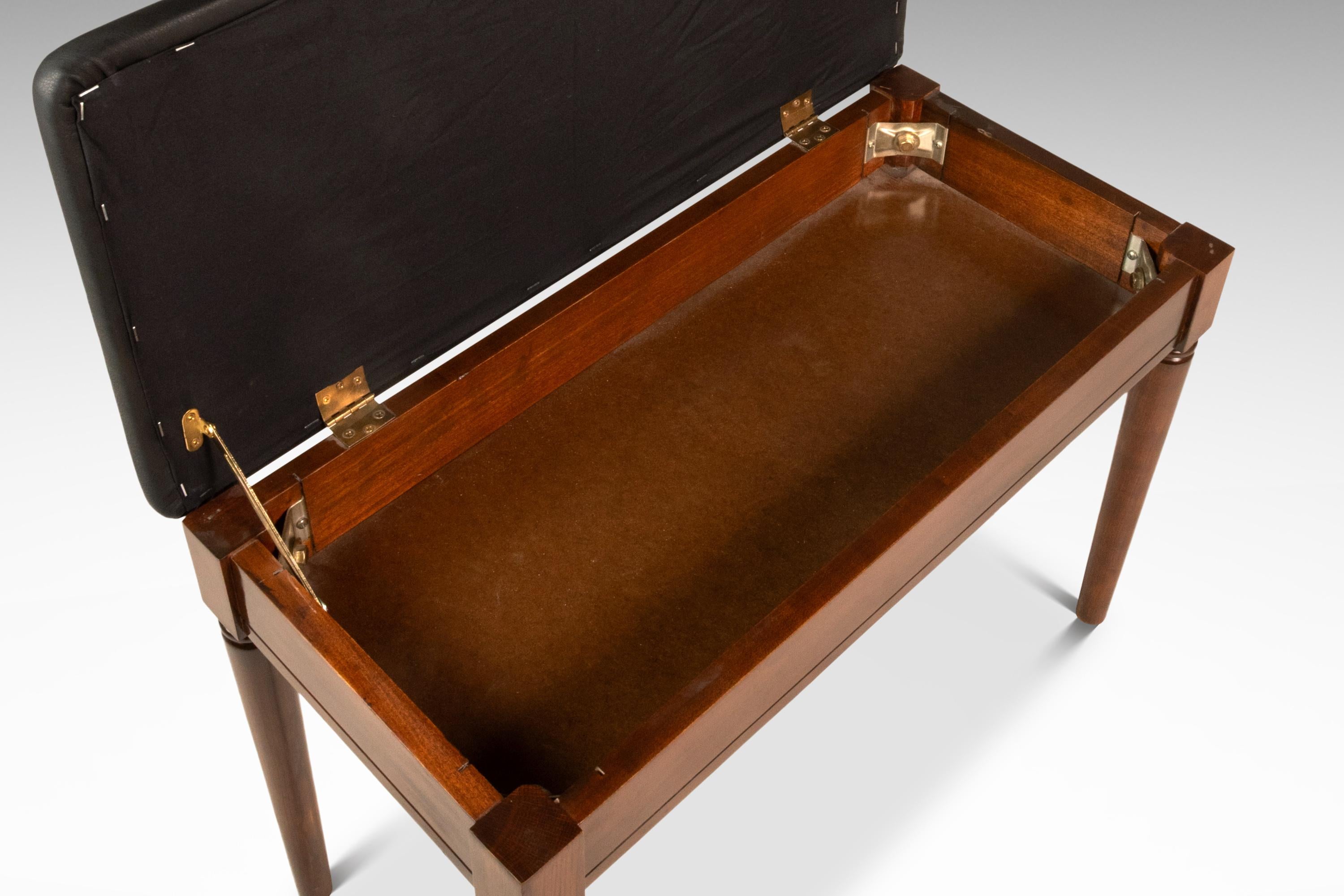 Piano Bench, Manual Arts Paired Well w/ Baldwin Acrosonic Piano, USA, c. 1960's For Sale 9