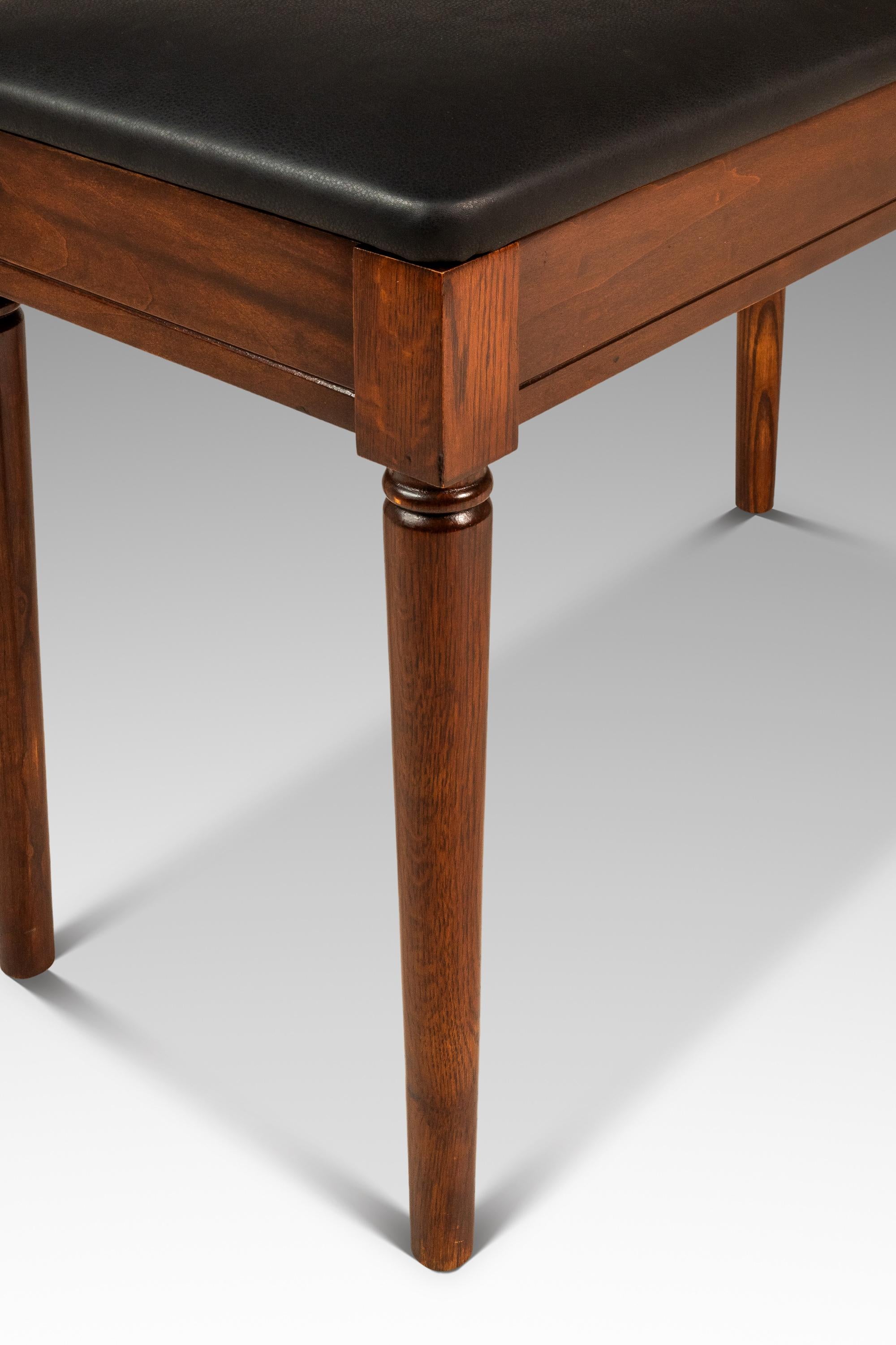Piano Bench, Manual Arts Paired Well w/ Baldwin Acrosonic Piano, USA, c. 1960's For Sale 10