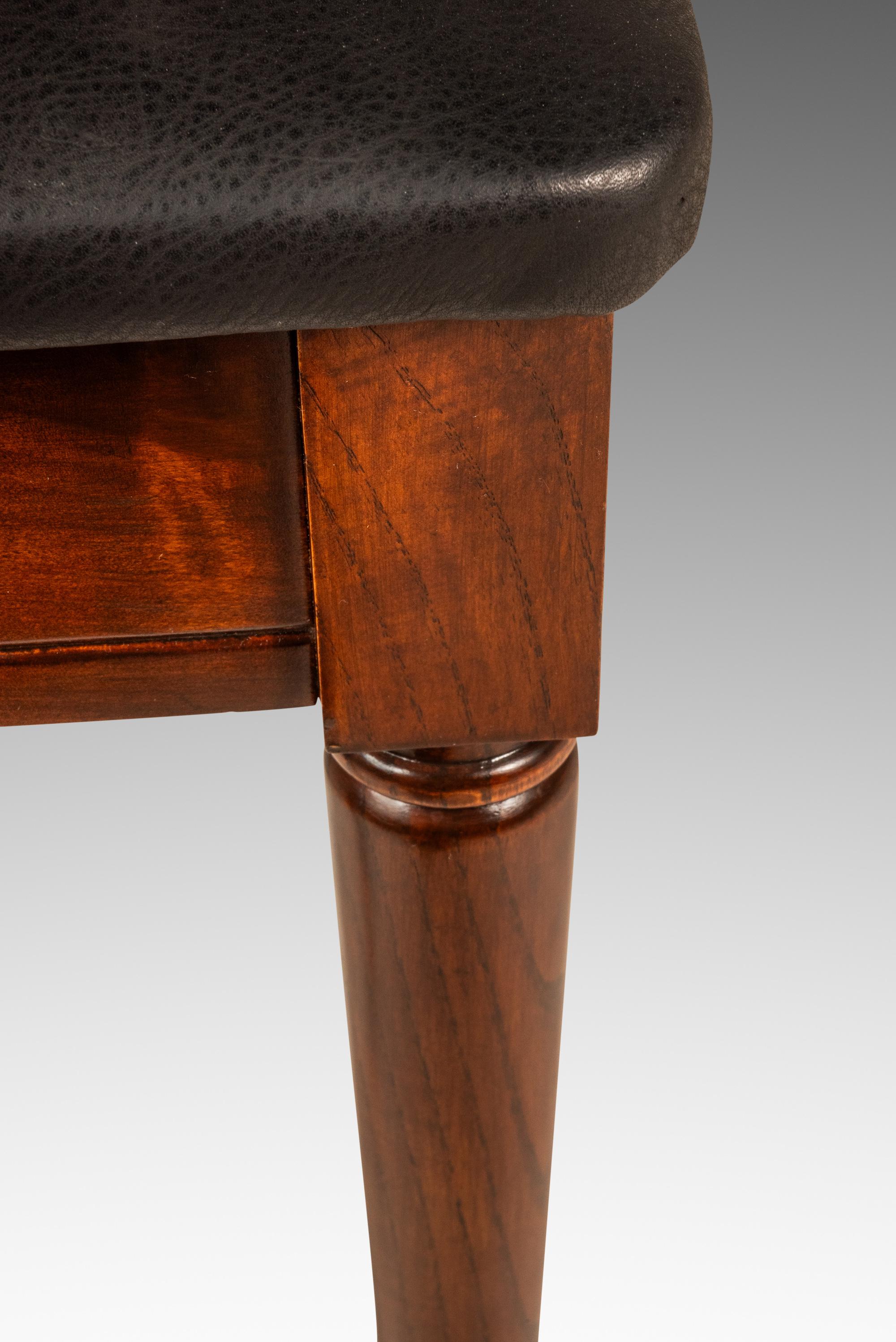 Piano Bench, Manual Arts Paired Well w/ Baldwin Acrosonic Piano, USA, c. 1960's For Sale 12