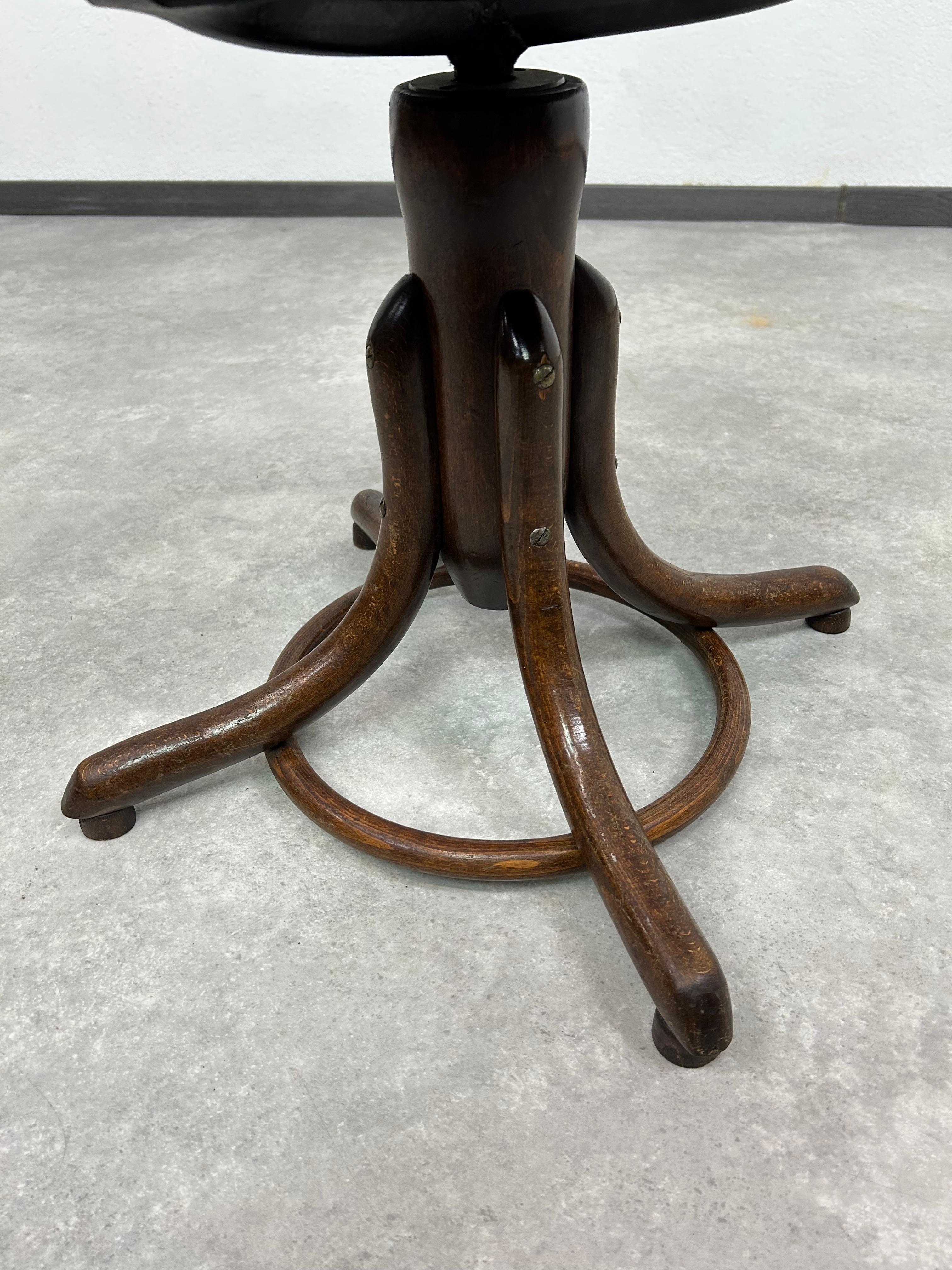 Beech Piano chair by Tatra Nábytok Martin For Sale