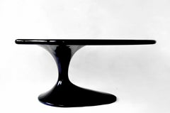 Scrivania per pianoforte in legno laccato nero