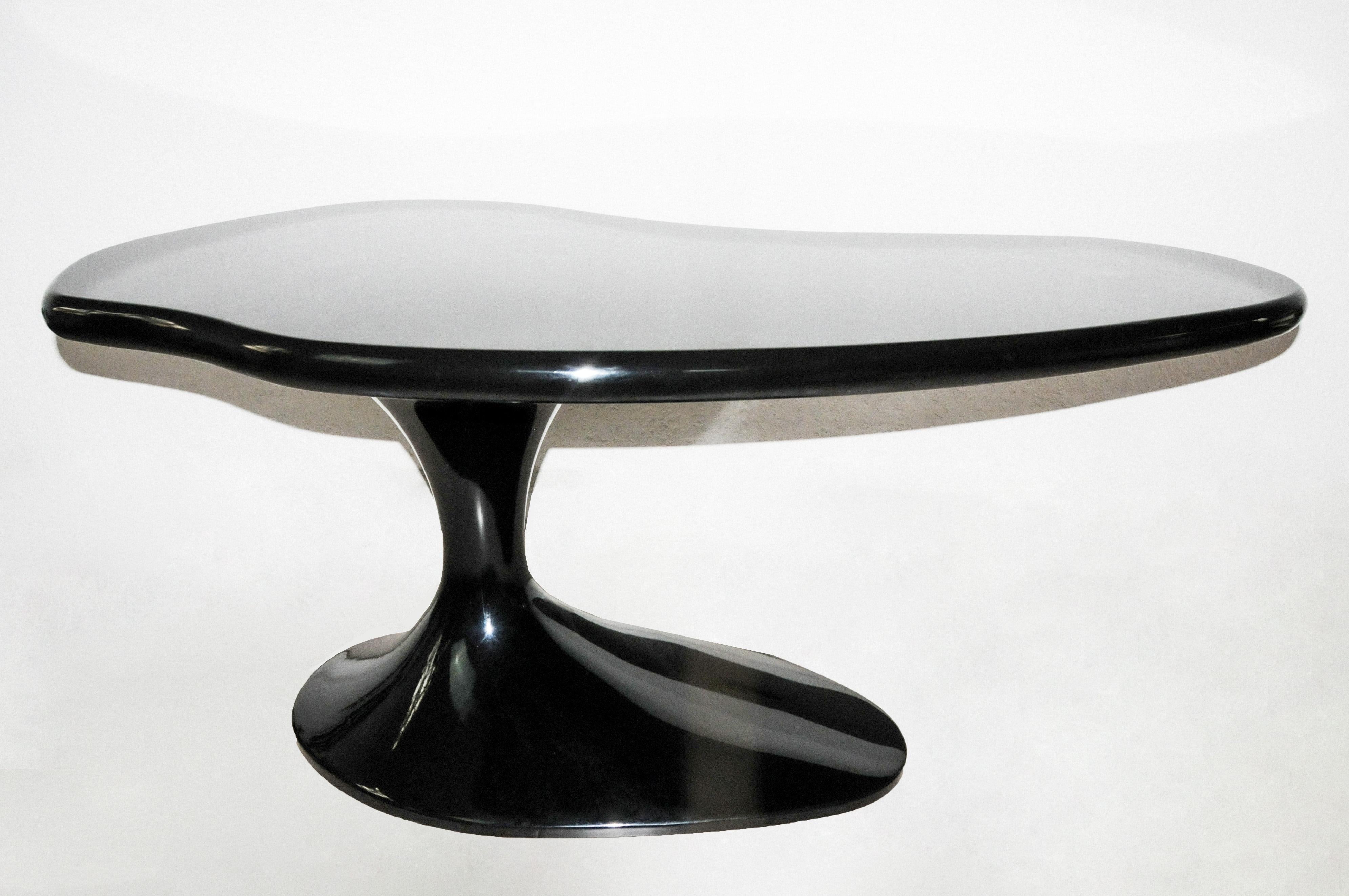 XXI secolo e contemporaneo Scrivania per pianoforte in legno laccato nero in vendita