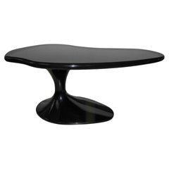 Piano desk black lacqued wood