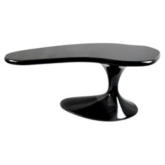 Piano Desk in Black Lacquered Wood by Panorammma