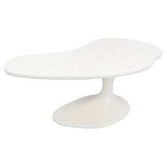 Piano Desk White Lacqued Wood