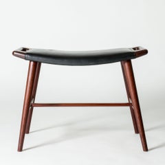 Tabouret de piano de Hans J. Wegner pour L. Chr. Larsen & Søn, Danemark, années 1950