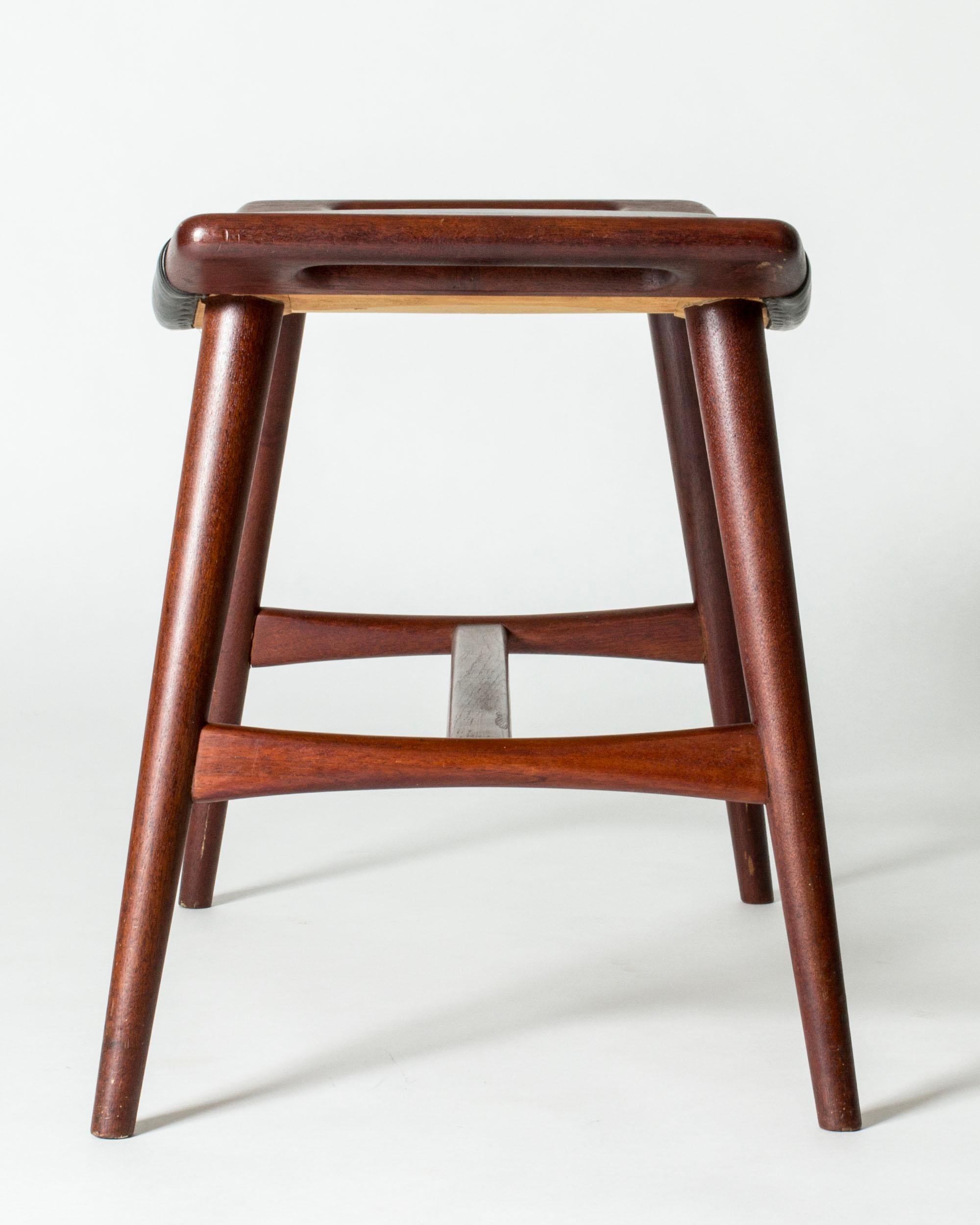 Mid-20th Century Piano Stool by Hans J. Wegner for L. Chr. Larsen & Søn, Denmark, 1950s For Sale
