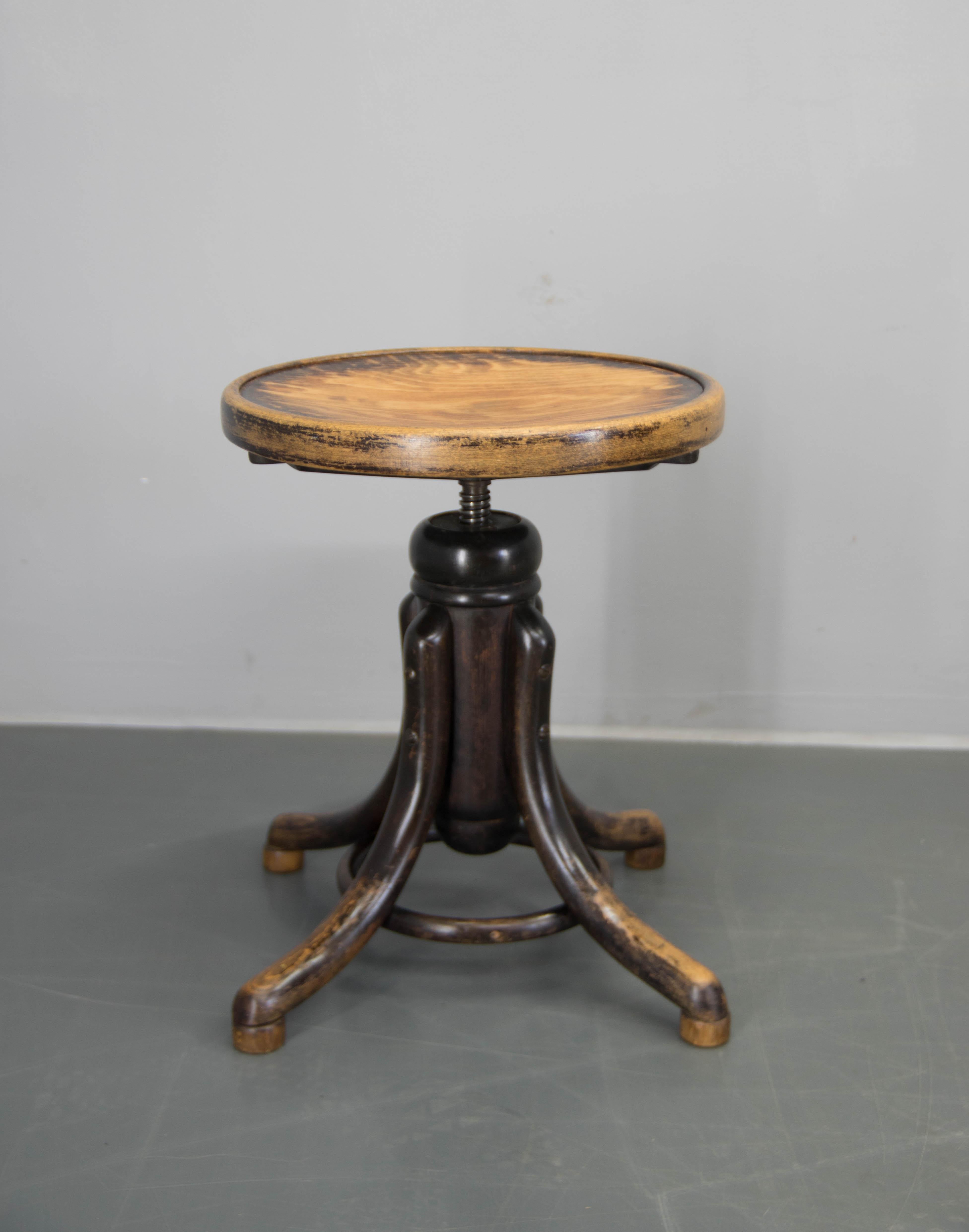 Art Nouveau Piano Stool, Thonet, 1920s