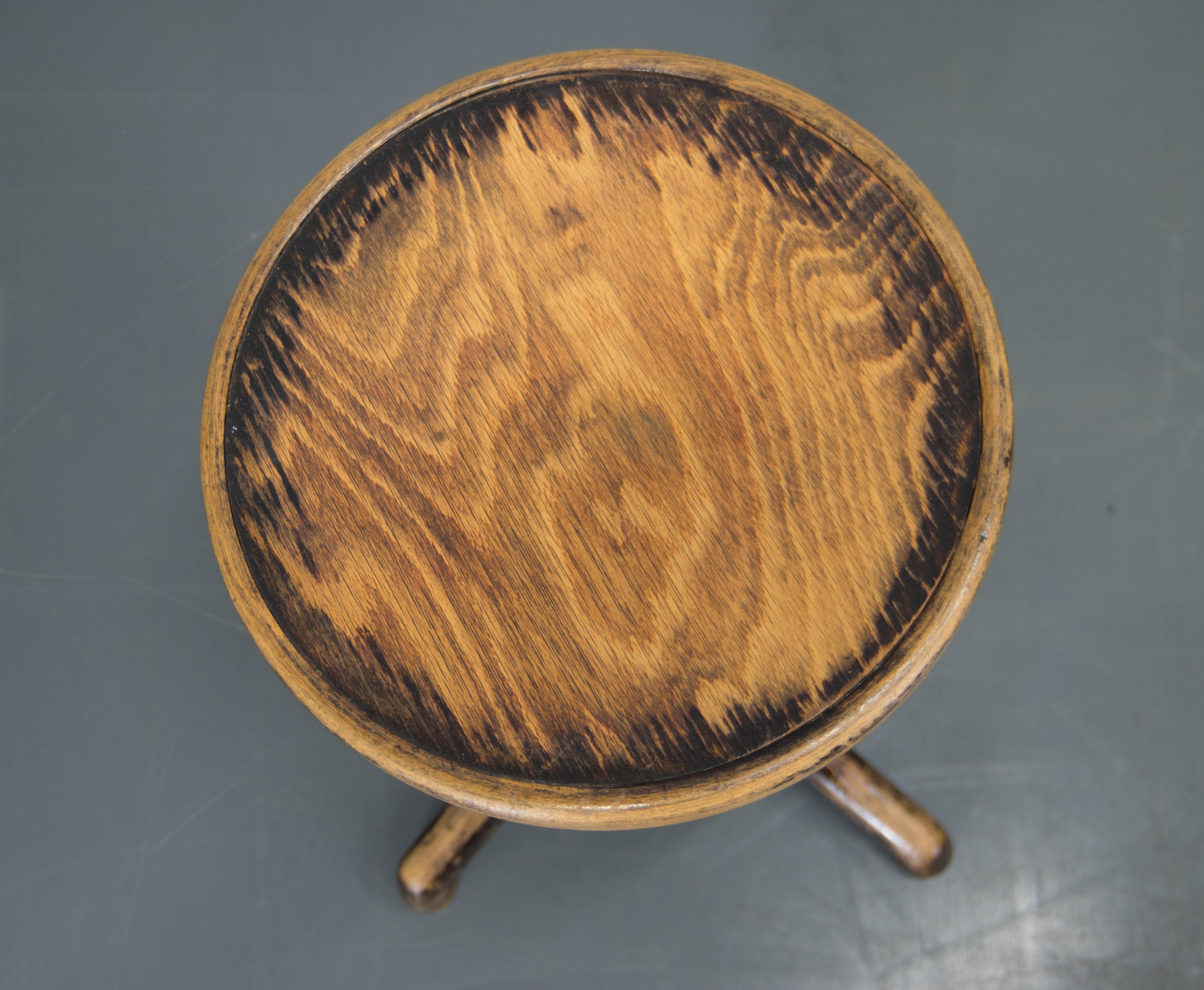 Piano Stool, Thonet, 1920s In Good Condition In Praha, CZ