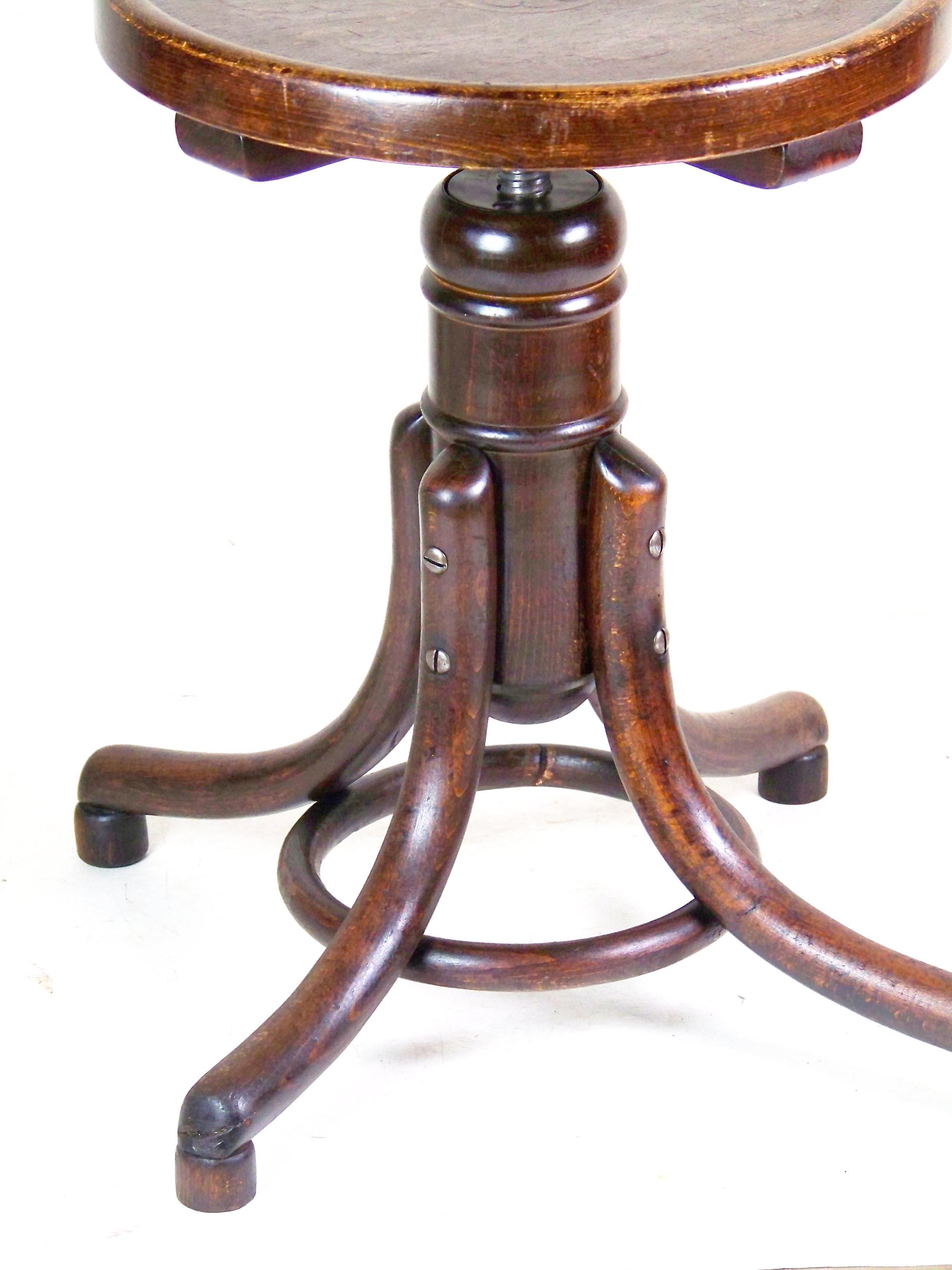 Art Nouveau Piano Stool Thonet