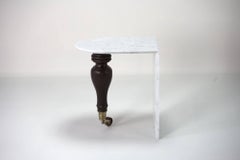 Pianoforte - Carrara Marble Side Table By DFdesignlab Handmade in Italy