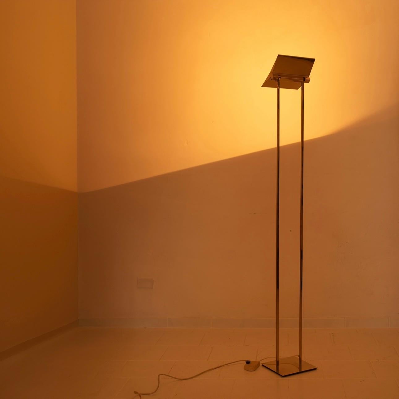 Floor Lamp in Solid Brass by Marco Zotta For Sale 7