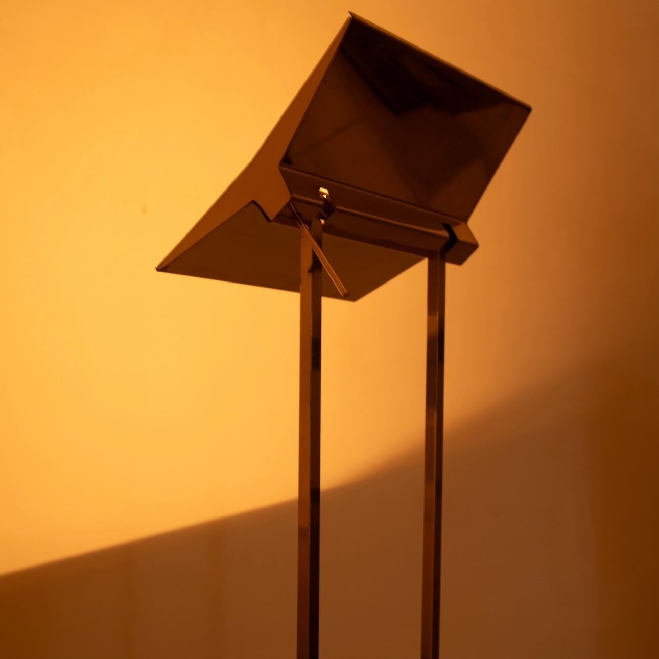 Floor Lamp in Solid Brass by Marco Zotta For Sale 9