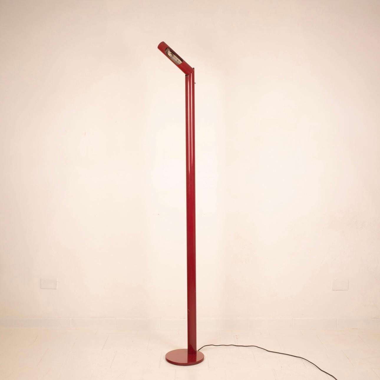 Steel Floor Lamp by Reggiani, 1970 In Good Condition For Sale In Conversano, IT