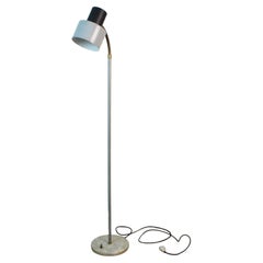 1960s Italian floor lamp. marble lacquered metal and brass details 