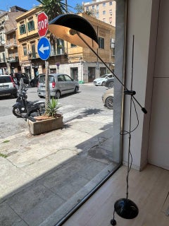 Design vintage  Rene Mathieu lampadaire réglable avec contrepoids