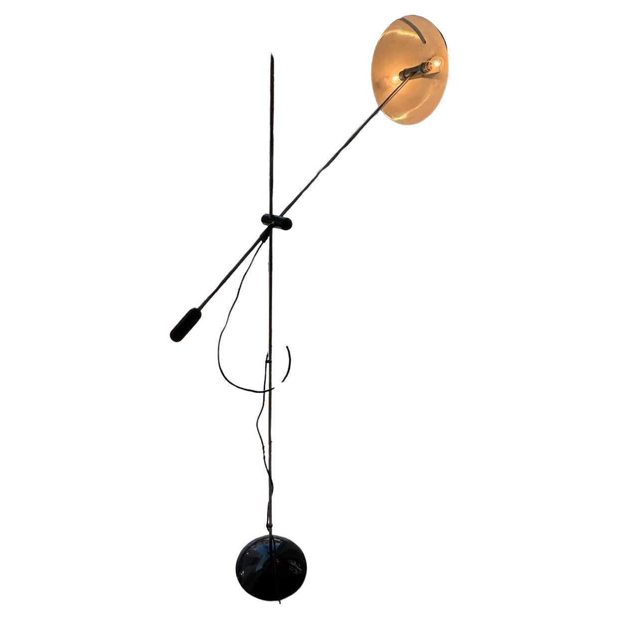 Vintage design  Rene Mathieu adjustable floor lamp with counterweight