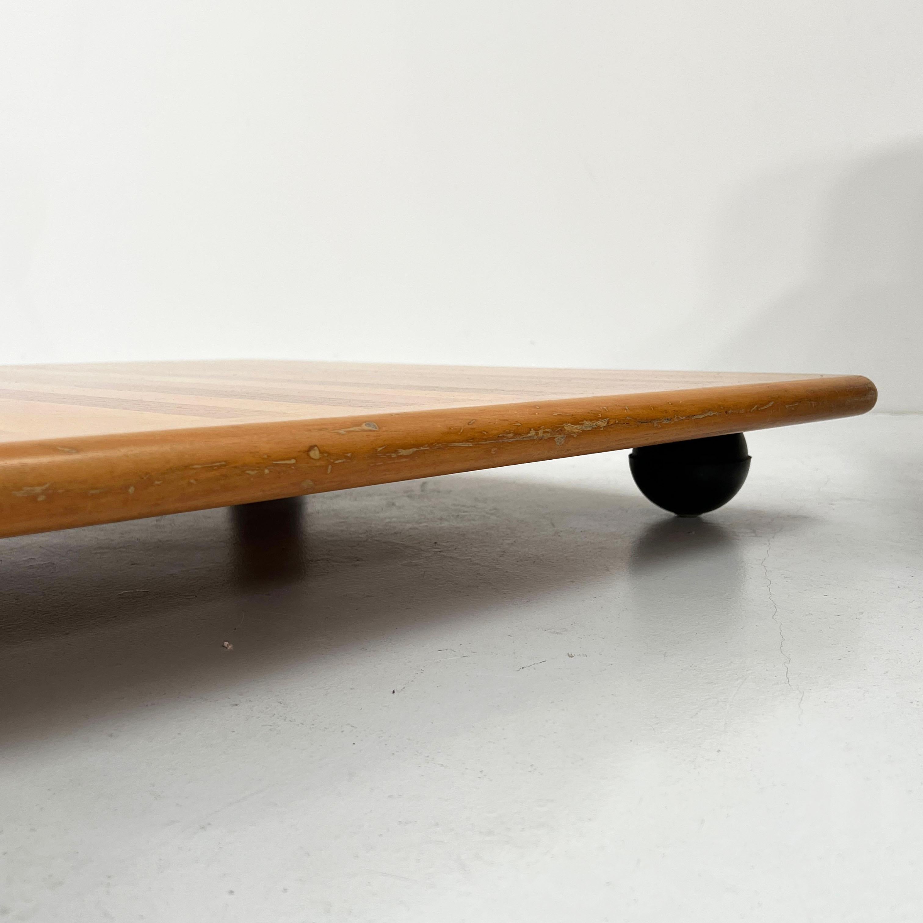 Wood Pianura Coffee Table by Mario Bellini for Cassina, 1970s For Sale