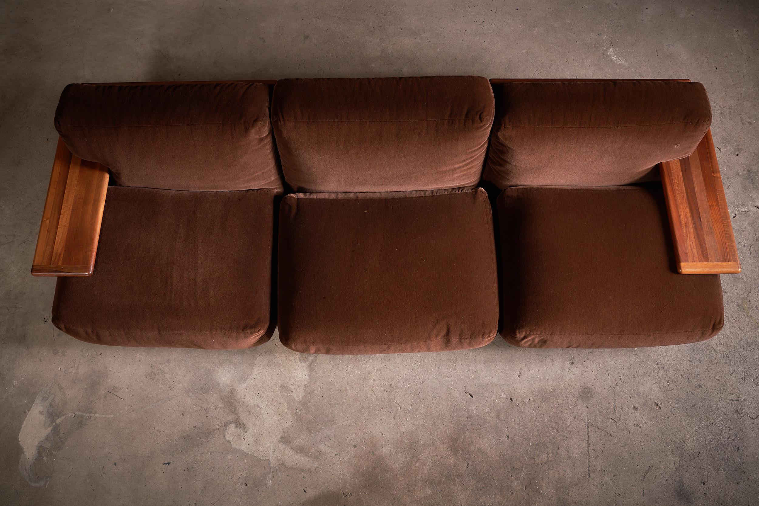 Velluto Divano modulare Pianura di Mario Bellini per Cassina, Italia, 1971 in vendita