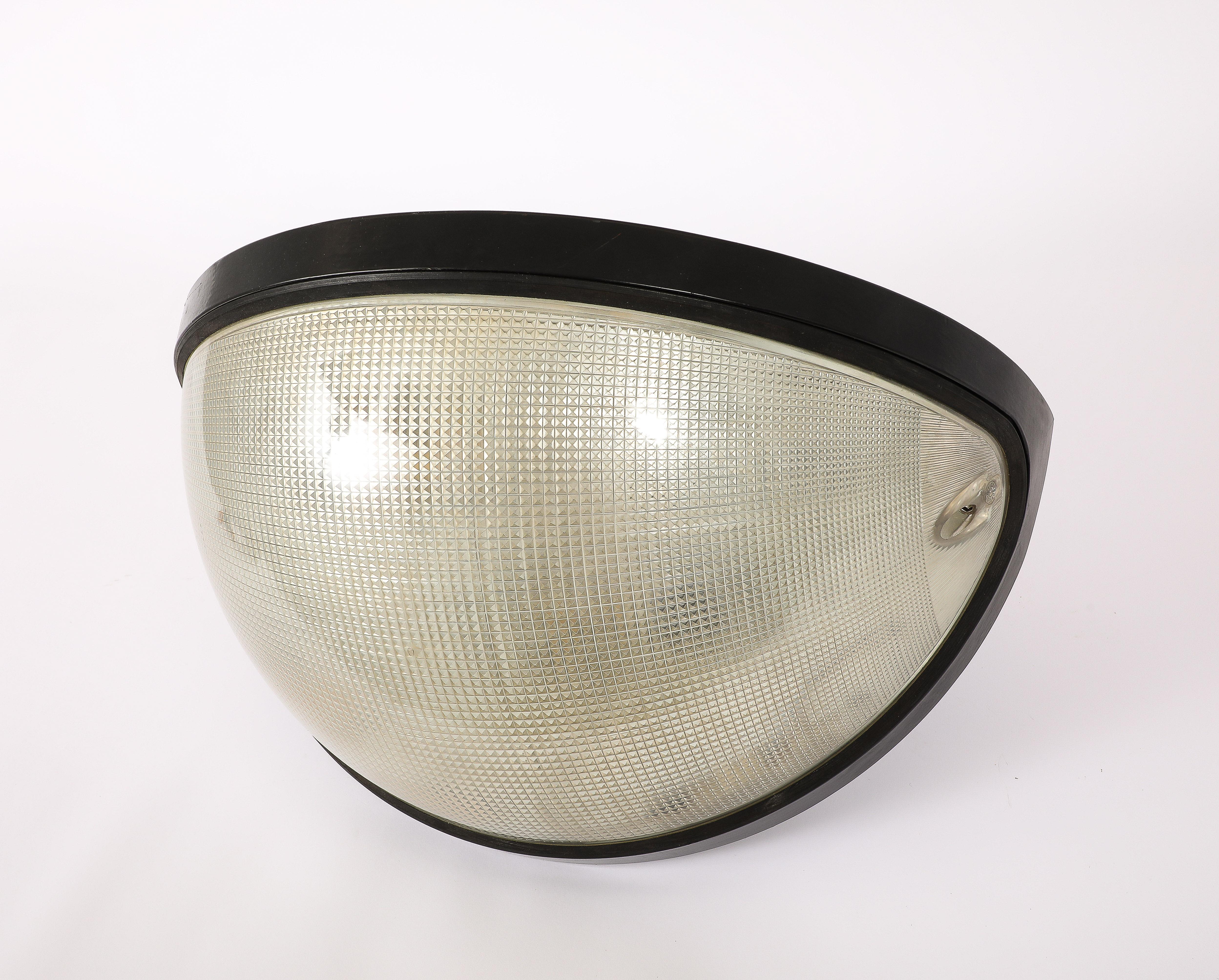 Italian Pair of Industrial 'Totum' Lights for Zerbetto, Italy, 1970's For Sale