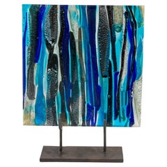 Sculpture en verre d'art Piastra de Leonardo Cimolin pour la collection Berengo Murano