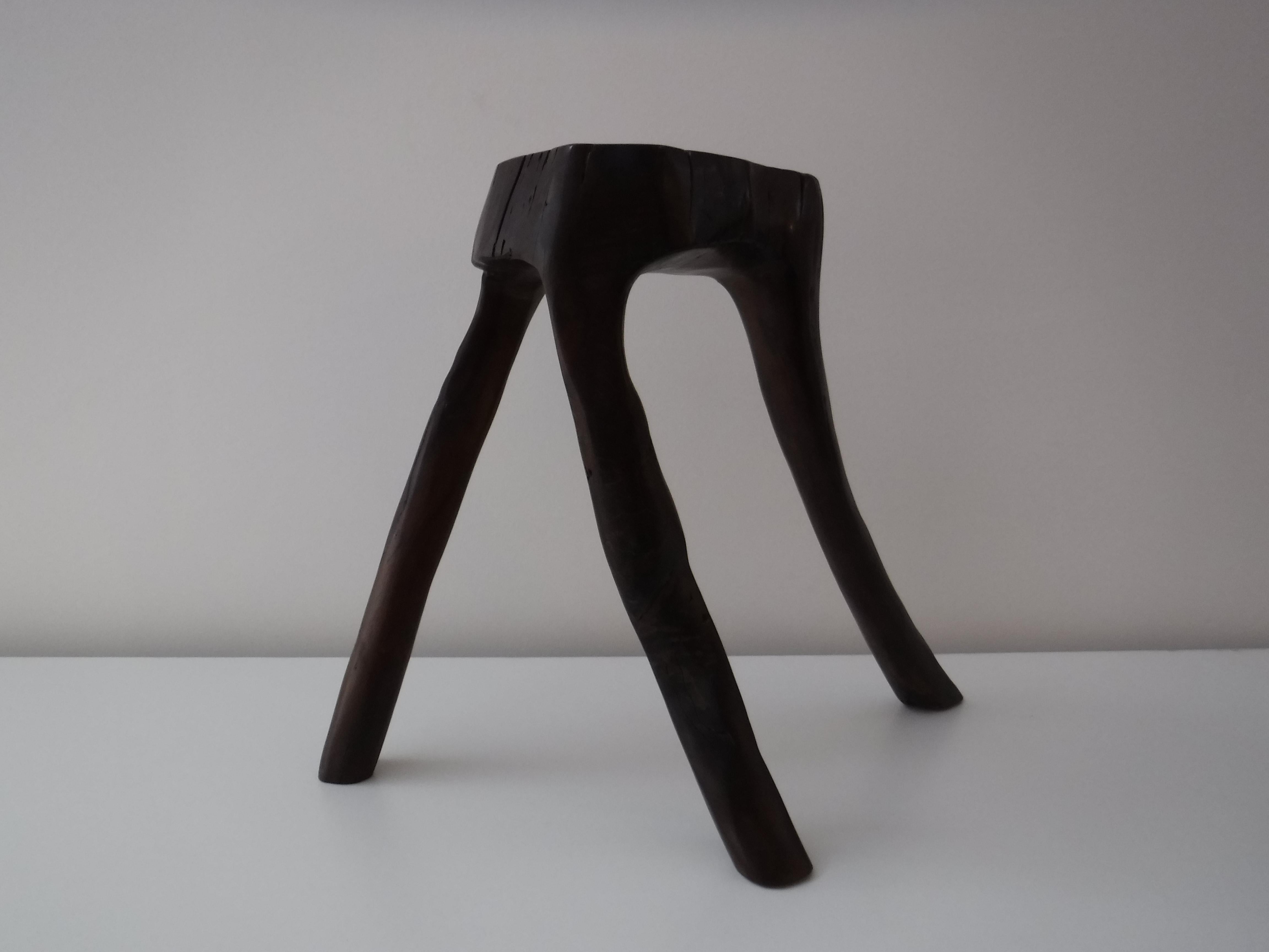 Brazilian One of a kind Contemporary Piatá Stool in wood by Hugo França, Brazil 2016