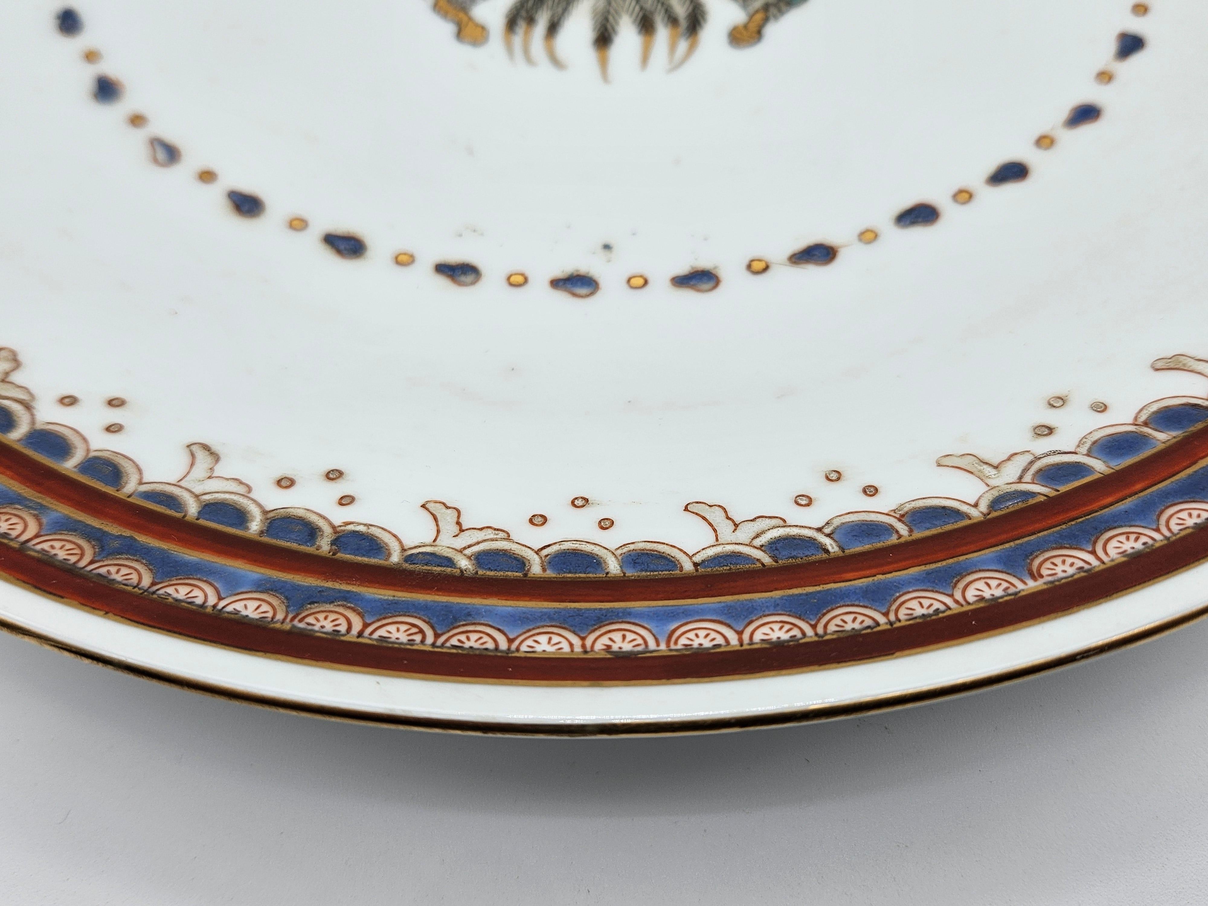 Early 20th century polychrome ceramic plates For Sale 7
