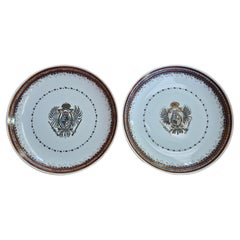 Early 20th century polychrome ceramic plates