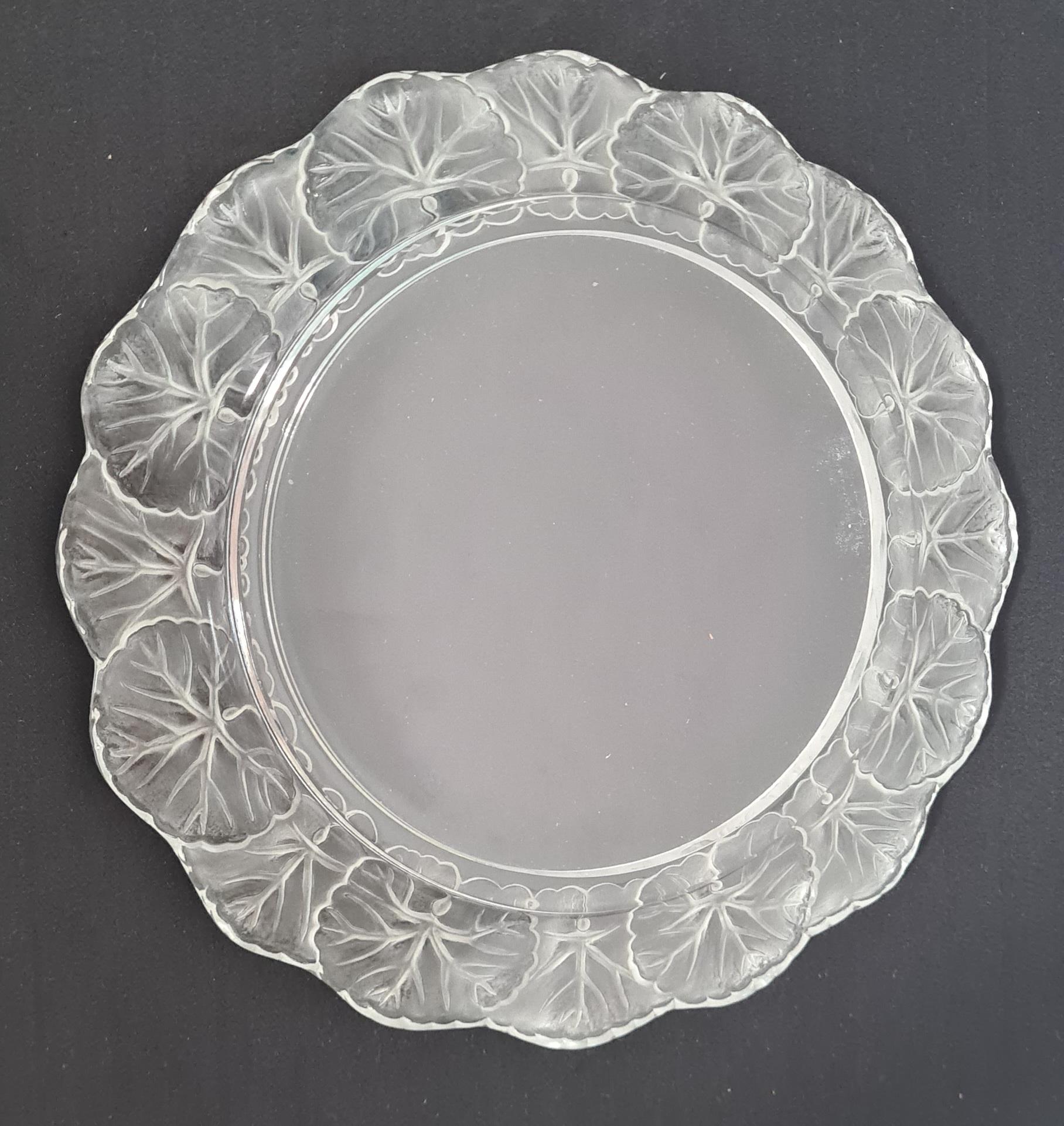 Late 20th Century Lalique Dishes Model Honfleur