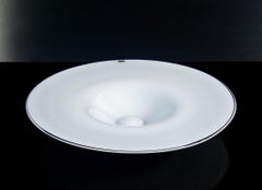 VEART design centerpiece plate, made of blown glass. Murano