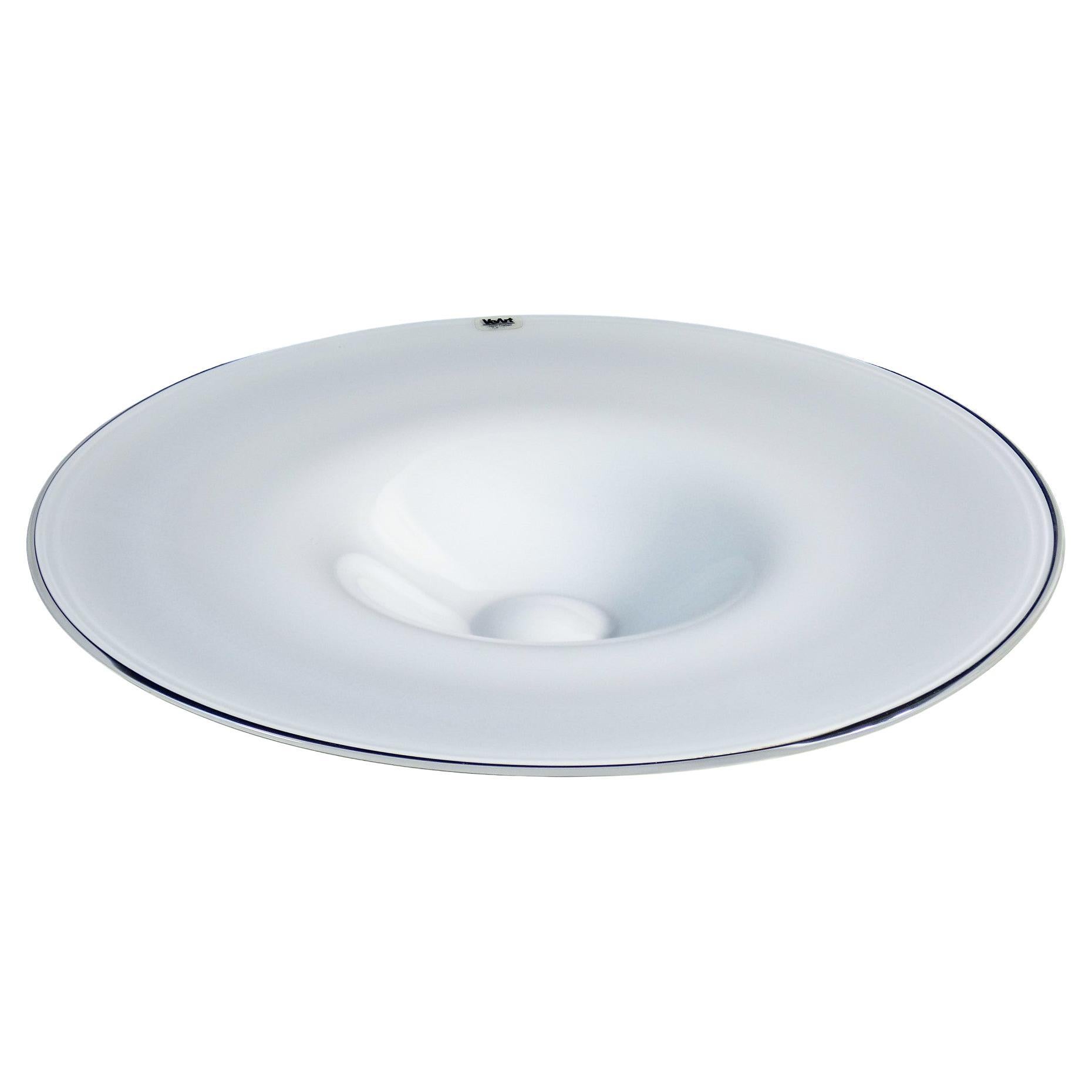 Piatto centrotavola design VEART, in vetro soffiato. Murano im Angebot