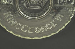 Commemorative glass plate for 'coronation of King George VI May 12, 1937