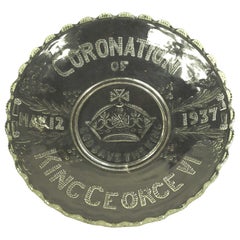 Commemorative glass plate for 'coronation of King George VI May 12, 1937