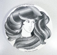 Piatto da collezione, design FORNASETTI Scherzo sulle Preferenze di R. CARRIERI
